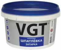 Шпатлевка VGT акриловая шпатлевка-затирка, белый, 1 кг