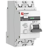 Дифференциальный автомат EKF АД-32 2П 30 мА C 4.5 кА AC электронный 16 А 30 мА