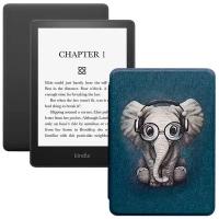 Электронная книга Amazon Kindle PaperWhite 2021 16Gb black Ad-Supported с обложкой ReaderONE PaperWhite 2021 Elephant