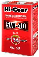 Полусинтетическое моторное масло Hi-Gear 5W-40 SL/CF, 4 л
