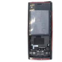 Корпус для Nokia X2-00 (черный с красным)