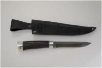 Нож златоустовский, туристический «Сталкер» Н58, сталь черный дамаск У10А-7ХНМ