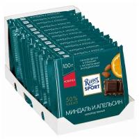 Шоколад Ritter Sport Миндаль и апельсин темный