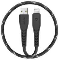 EnergEA Кабель NyloFlex USB-A to Lightning MFI C89 Black 30cm