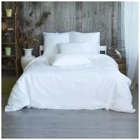 Комплект постельного белья Вселенная Текстиля Отбеленная, 1.5-спальное, бязь, белый