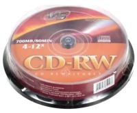 Диск VS CD-RW 700 Mb 4-12x CB/10