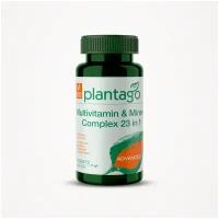 Plantago Multivitamin & Mineral Complex 23 in 1, Мультивитаминный комплекс от А до Zn, Витаминно-минеральный комплекс от А до Zn (630 мг/таблетка)