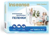 Одноразовая пеленка Inseense Daily Comfort 60х90 см, белый, 30 шт