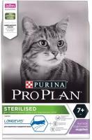 Pro Plan Sterilised 7+ с индейкой для стерилизованных кошек и котов старше 7 лет, 3 кг