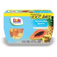 Тропические фрукты в соке DOLE, 113 г. 4шт