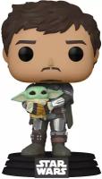 Фигурка Funko POP! Bobble Star Wars Mandalorian Mandalorian with Grogu (461) 54525