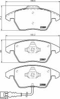 Колодки тормозные дисковые передн AUDI: A3 03-, A3 Sportback 04-, A3 кабрио 08-, TT 06-, TT Roadster 07-, SEAT: ALTEA 04-, ALTEA XL 06-, LEON 00-, T TEXTAR 2358701