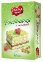 Торт Русская нива Фисташковый с малиной, 290 г