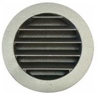 Решетка вентиляционная круглая d100 мм металлическая с сеткой