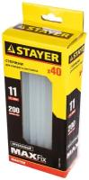 STAYER Universal 11х200 мм, 40 шт, Универсальные клеевые стержни, (2-06821-T-S40)