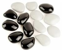 Набор Bioteplo из 14 смешанных керамических камней (белые, черные) для биокаминов
