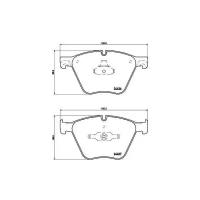 Дисковые тормозные колодки передние TRIALLI PF 4187 для BMW 3 series, BMW 5 series, BMW X5 (4 шт.)