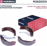 Колодки тормозные Renault Logan 04-15, Sandero 09- (-ABS) задние барабанные 180 x 40 Marshall