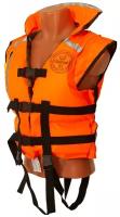 Жилет спасательный Ковчег Хобби двусторонний, оранжевый/камуфляж, S-M/р.44-48/до 60 кг