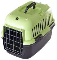 Переноска для собак и кошек Fauna International Explorer Color, размер 42х28х29см., зелено-черный