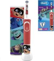 Oral-B Vitality Kids Pixar D100.413.2KX + чехол, красный