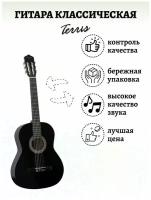 TERRIS TC-395A BK гитара классическая 4/4, с анкером, цвет черный