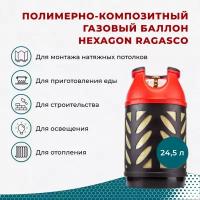 Композитный газовый баллон 24,5 л Hexagon Ragasco лимитированной серии BBQ Pro