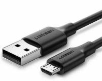 Кабель UGREEN US289 (60136) USB-A 2.0 to Micro-USB Cable Nickel Plating Nylon Braid (1 метр) чёрный
