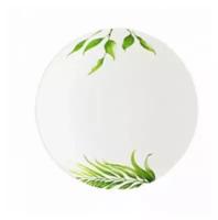Тарелка суповая без бортика круглая Vegetal 21,5 см материал фарфор, цвет белый, Guy Degrenne, Франция, 144470