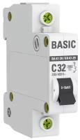 Автоматический выключатель 1P 32А (C) 4,5кА ВА 47-29, EKF Basic