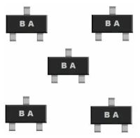 A1015 BA транзистор 5 штук SOT23 SMD аналог 2SA1267 схема KSA708C характеристики цоколевка даташит А1015ВА