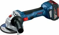 Аккумуляторная УШМ BOSCH GWS 180-Li 4.0Ач x1, GAL 18V-40 кейс (06019H90R1), 125 мм