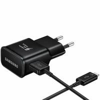 Зарядный комплект Samsung EP-TA200 черный + кабель USB Type-C, 15 Вт, черный