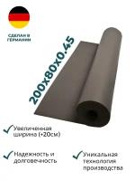 Коврик для йоги Yogastuff Ришикеш серый 200*80 см