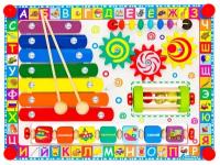 Развивающая игрушка Alatoys Веселая радуга, разноцветный