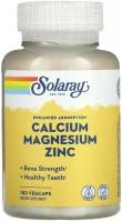 Solaray Calcium Magnesium Zinc (кальций, магний и цинк) 100 капсул
