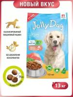 Зоогурман 31068 Jolly Dog сухой длЯ собак Лосось с рисом 3кг