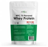 Протеин, Концентрат сывороточного белка Atletic Food WPC 75 Flavored - 500 грамм, клубника