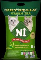 Впитывающий наполнитель N1 Crystals Green Tea, 30л, 1 шт