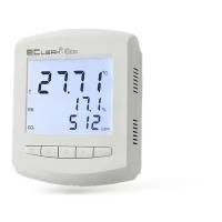 Измеритель-сигнализатор качества воздуха (температура, влажность, уровень СО2) Рэлсиб EClerk-Eco-RHTC