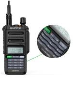 Рация Baofeng UV-9R PRO Черная / Портативная радиостанция для охоты и рыбалки с аккумулятором на 2800 мА*ч и радиусом 10 км / UHF; VHF; IP68