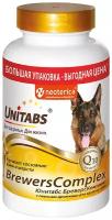 Кормовая добавка с витаминами для крупных собак Unitabs БреверсКомплекс с пивными дрожжами и коэнзимом Q10, 200 таб