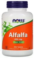 Now Foods Alfalfa (Люцерна) 650 мг 250 таблеток
