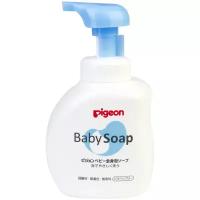PIGEON Мыло-пенка для младенцев Baby foam Soap с керамидами, без парабенов и ароматизаторов, возраст 0+, 500 мл