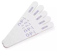 Пилка для ногтей OPI 180/240 овал, 10 шт./ пилки для маникюра и педикюра/Набор для маникюра