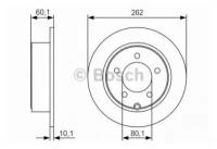 Тормозной диск задний Bosch 0986479R05 (1 шт.)