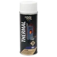 Эмаль INRAL THERMAL 350°, RAL9003 белый, матовая, 400 мл, 1 шт