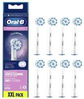 Набор насадок Oral-B Sensitive Clean для вибрационной щетки, белый, 8 шт