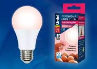 Светодиодная лампа для птицеводства А60 9W UL-00003189 LED-A60-9W/SCEP/E27/FR/DIM IP65 PLO65WH диммируемая