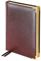 Ежедневник Bruno Visconti Imperium полудатированный, натуральная кожа, А5, 208 листов, коричневый, цвет бумаги тонированный